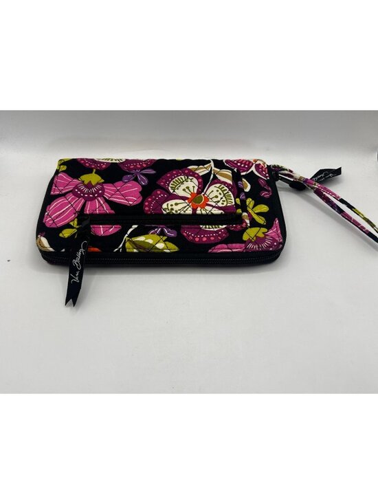 Vera Bradley Handbags - Vera Bradley Accordion Wallet Pirouette Pink - Retired Zip Around Quilted Clutch